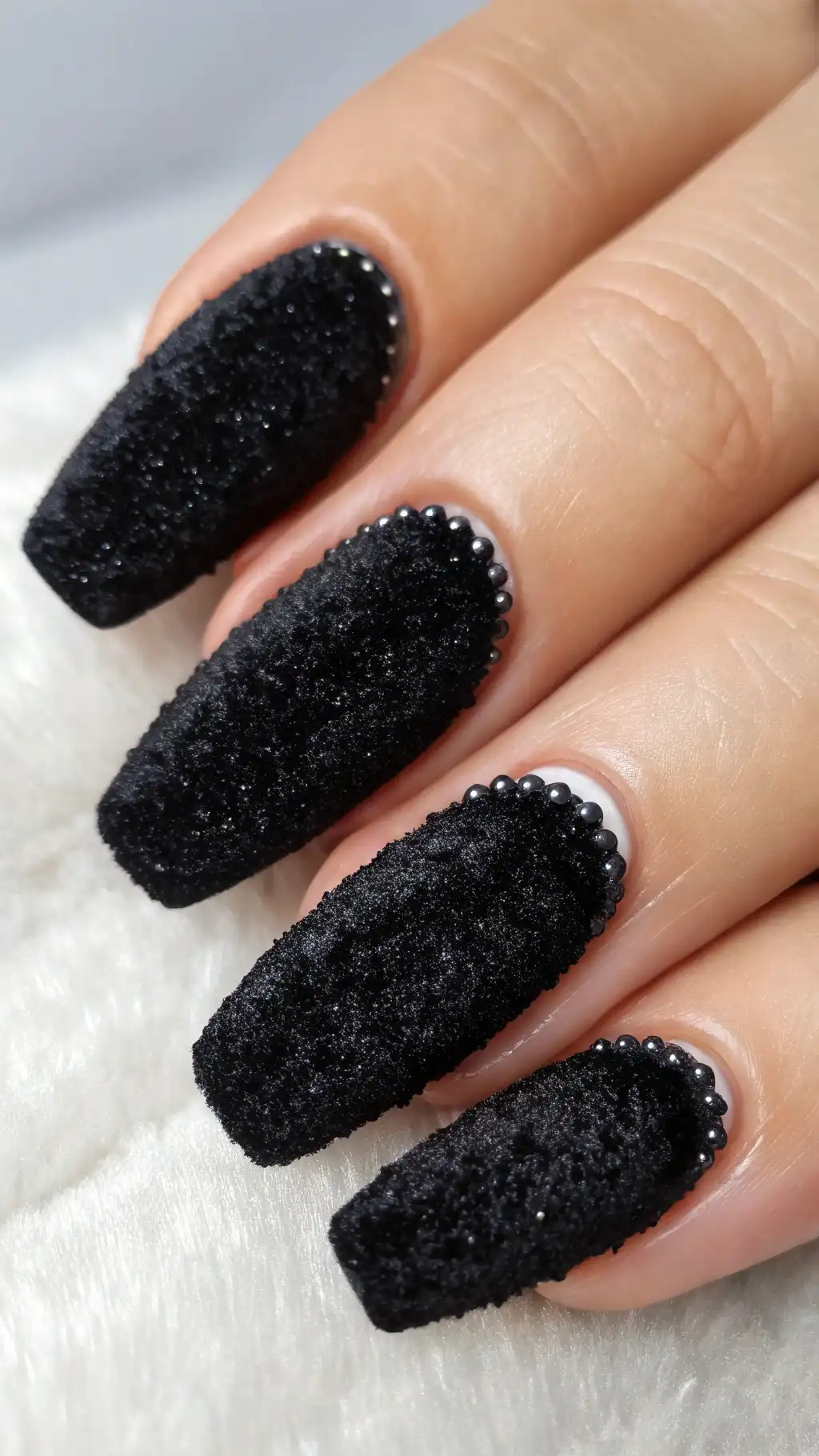 Black Velvet Flocking