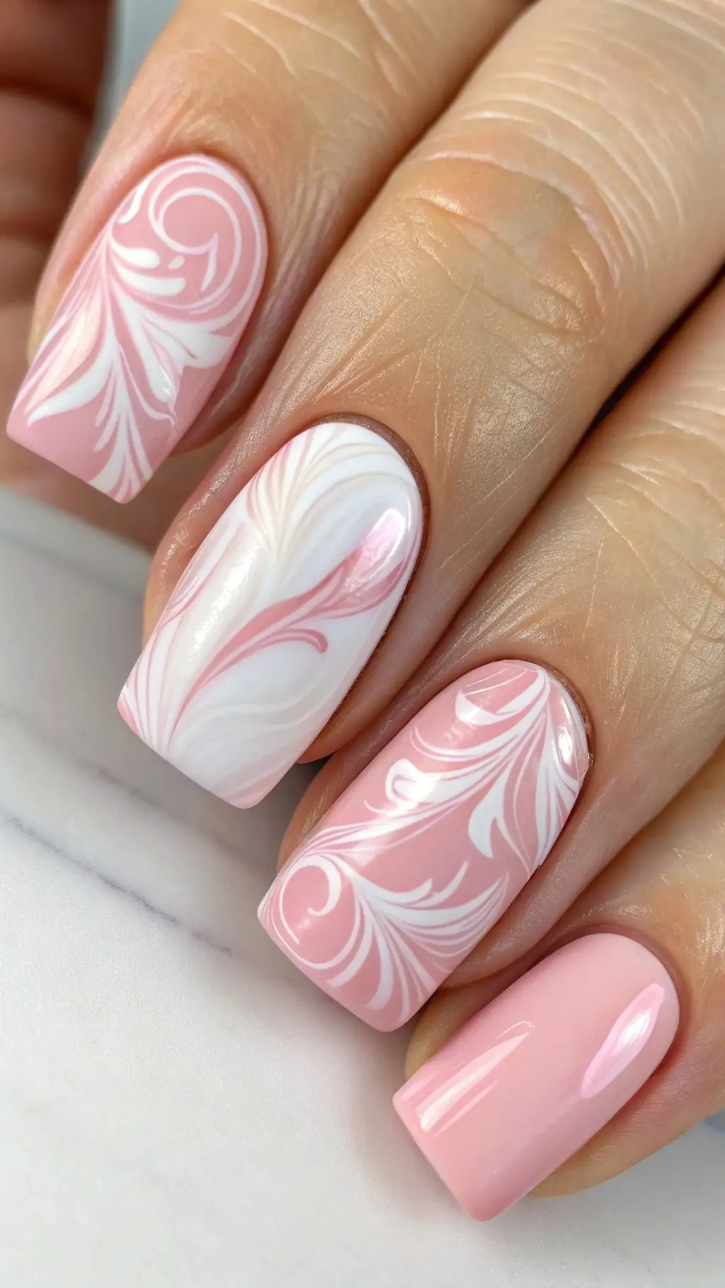 Blush Marble Whispers