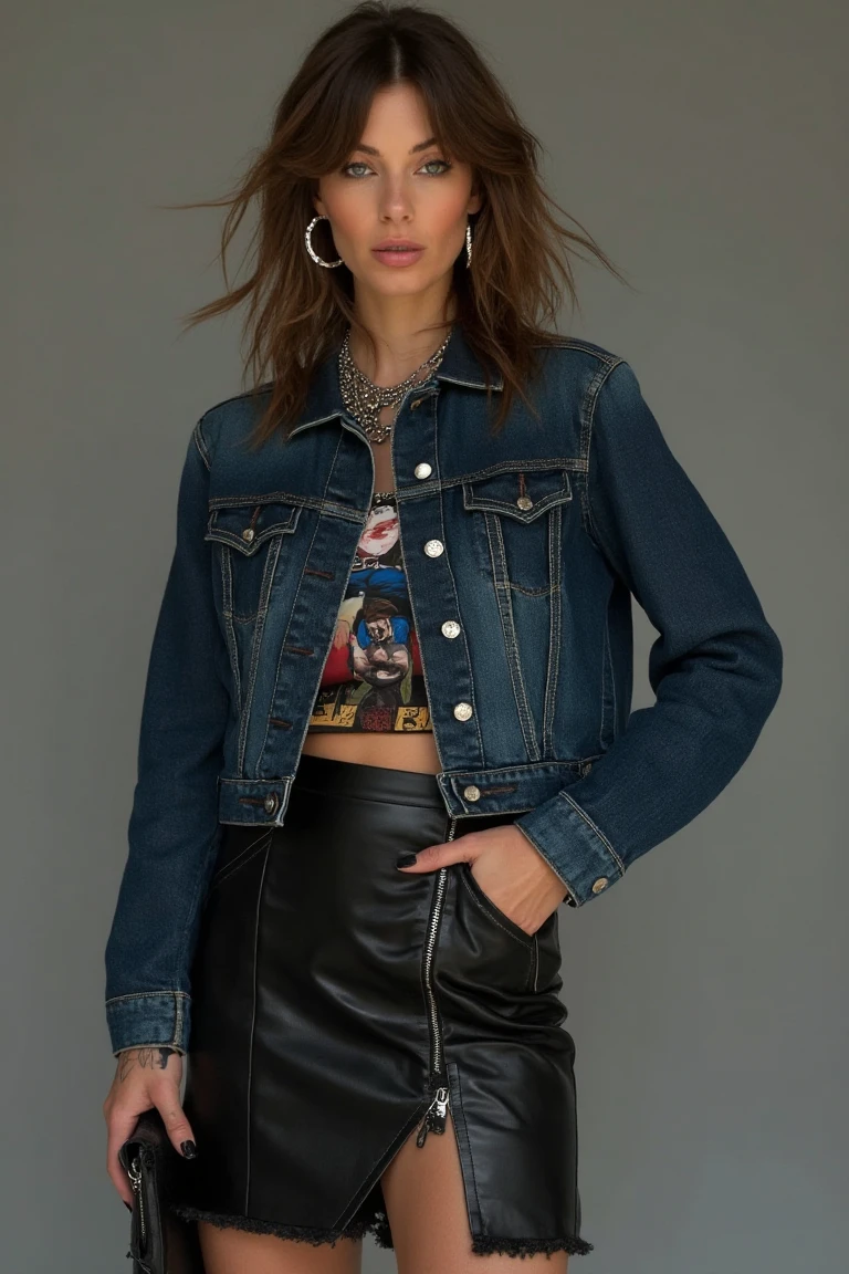 Bold and Edgy Denim Jacket Outfit Ideas That Redefine Everyday Style