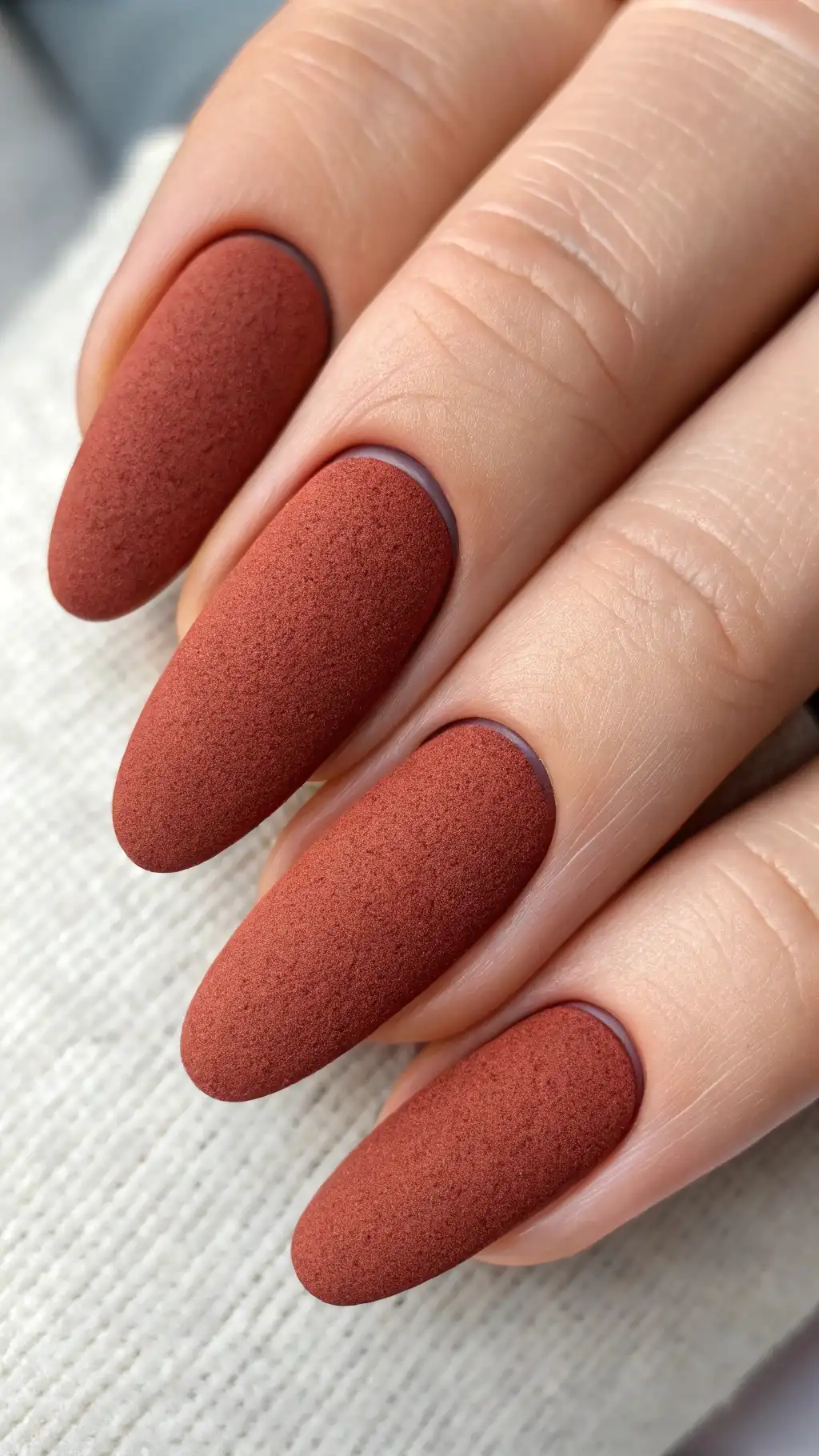 Brick Red Textured Matte
