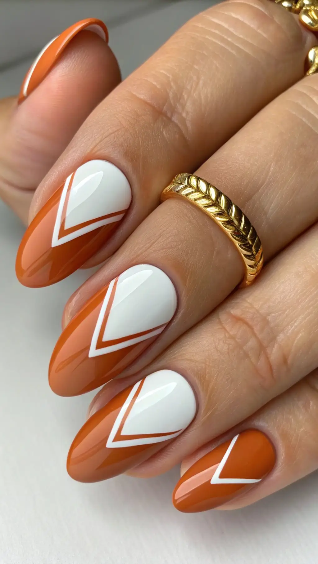 Burnt Orange French Twist