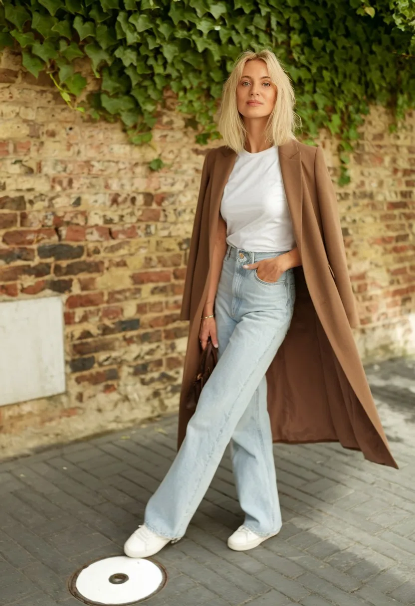 Camel Coat Sophistication: Minimalist Transition Styling for Unpredictable Days