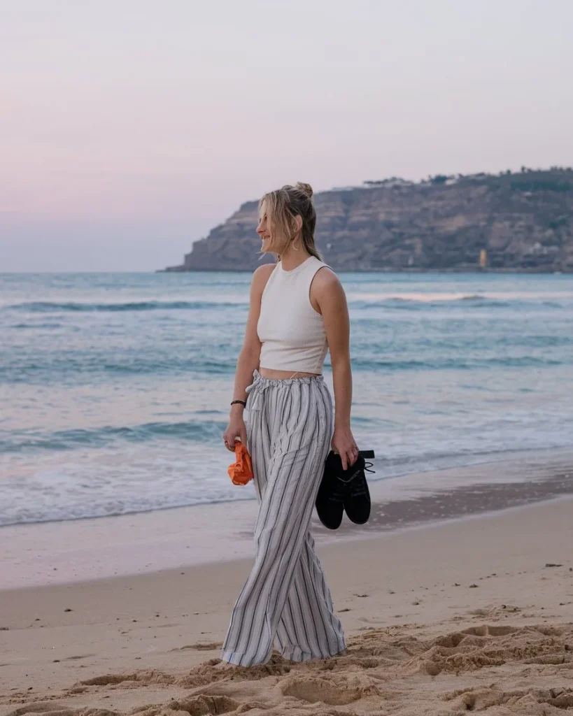 Coastal Minimalist Ensemble Evening Beach Sophistication