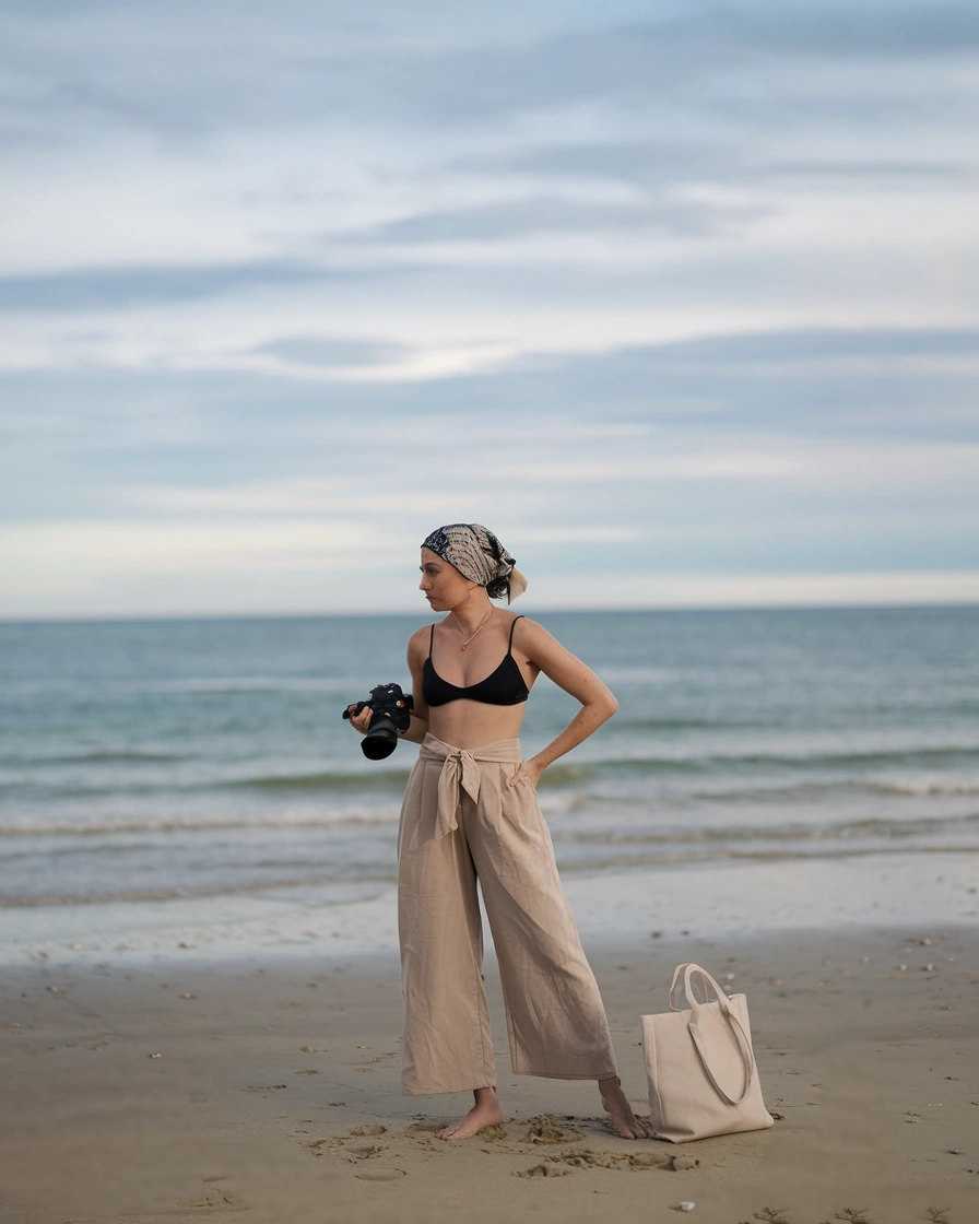 Coastal Minimalist Neutrals Functional Fashion for Creative Beach Pursuits