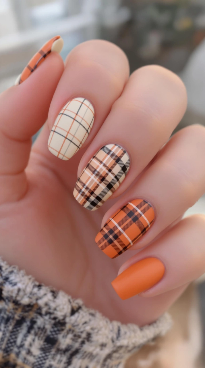 Cozy Plaid Perfection Autumn Layers with Preppy Charm