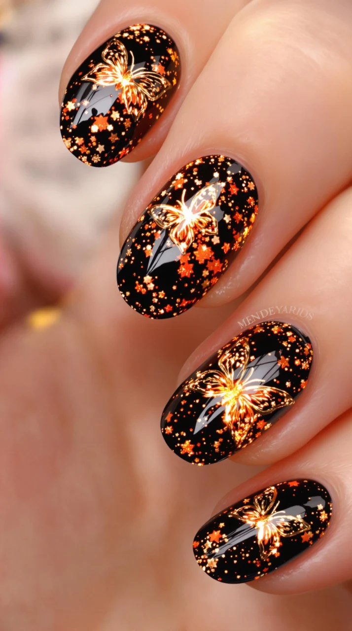 Fiery Nails with a Magical Touch