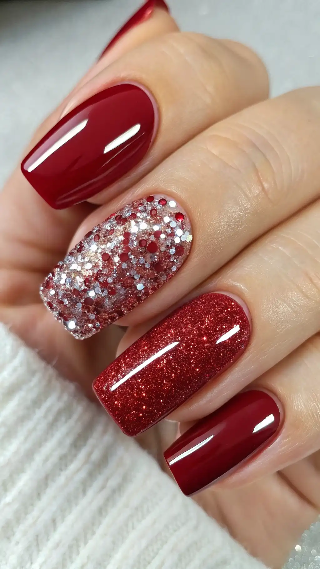 Glittering Ruby Accents