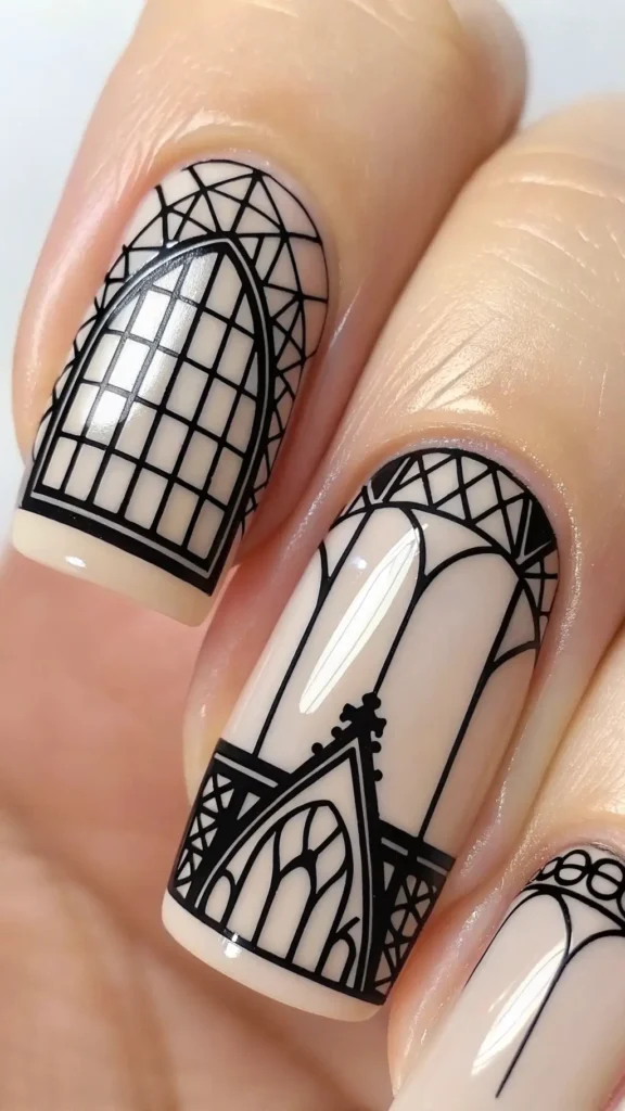 Gothic Window Negative Space