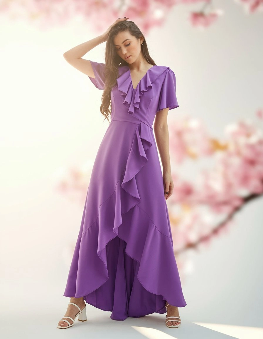 Lavender Cascade Maxi Dreamy Botanical Elegance