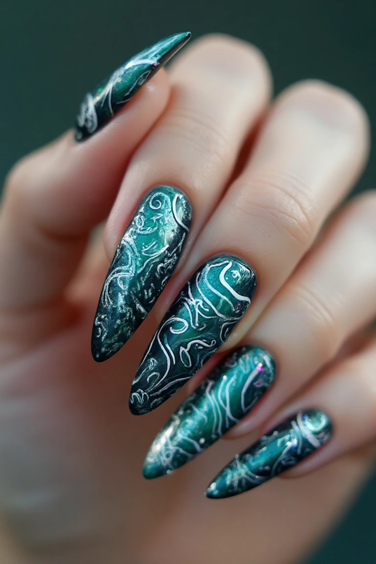 Mystical Nails with an Artistic Edge