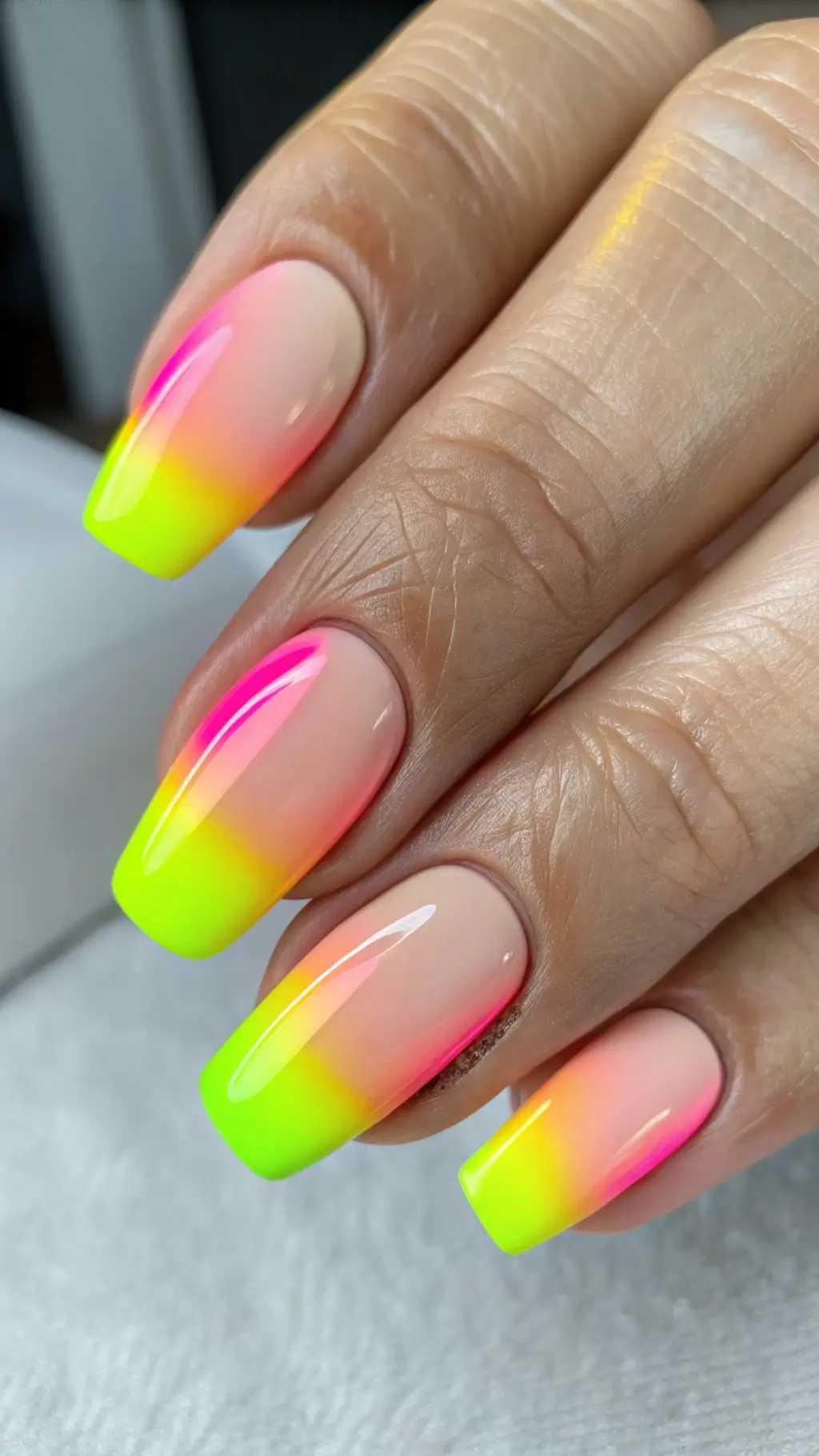 Neon Dip Tips