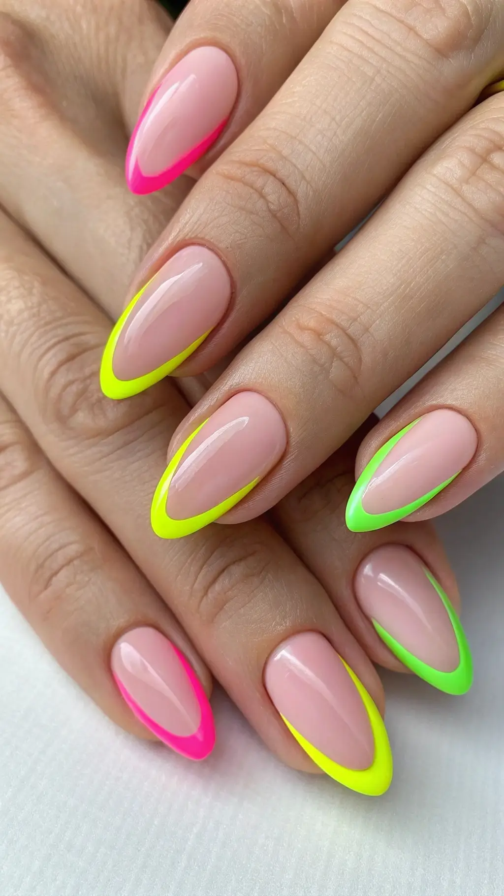 Neon French Tips