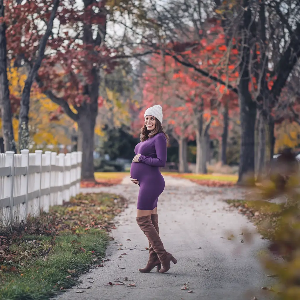 Rich Jewel Tones Seasonal Color Statements for Late Autumn Maternity
