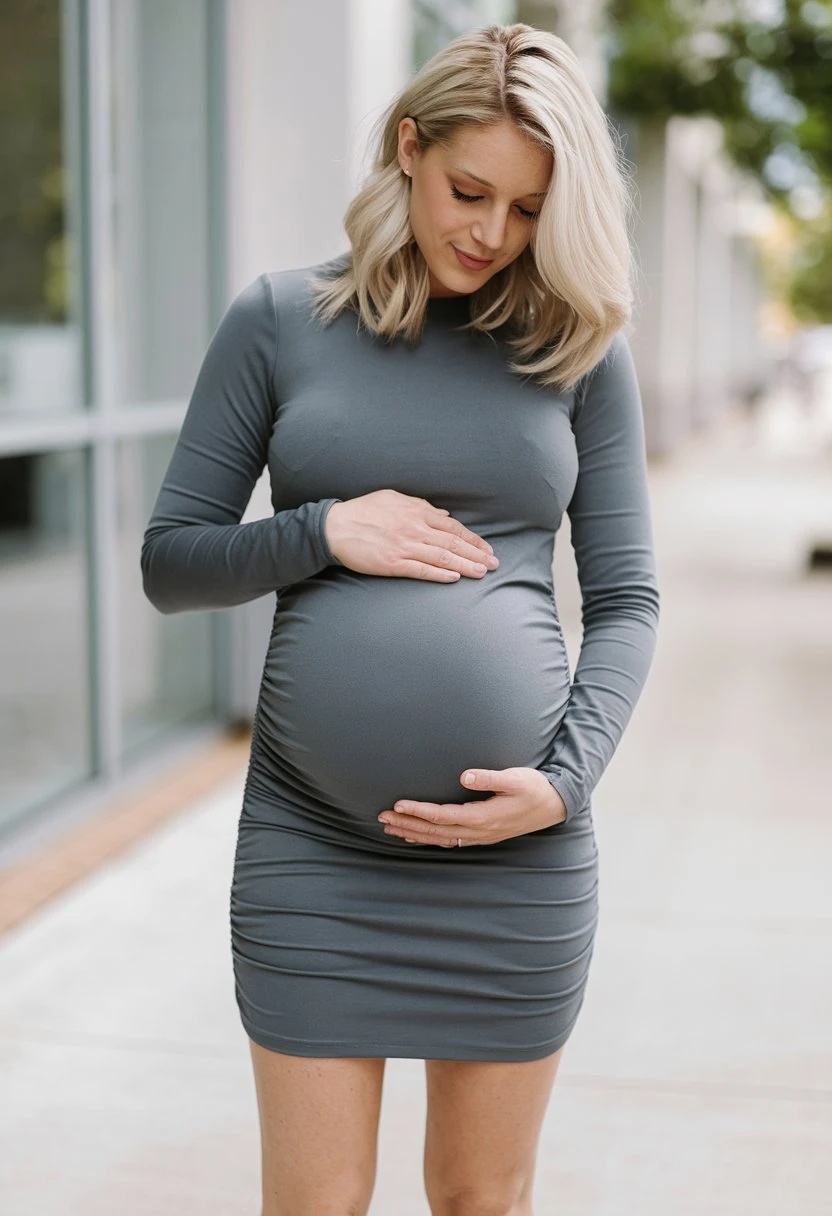 Sculptural Simplicity: Streamlined Maternity Essentials for Transitional Seasons
