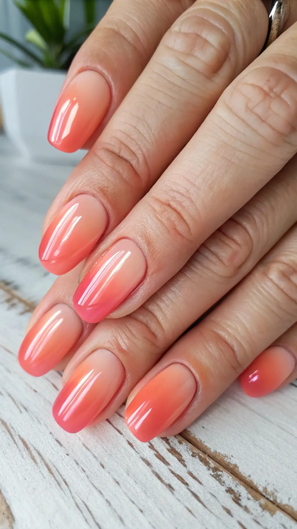 Sheer Coral Ombré