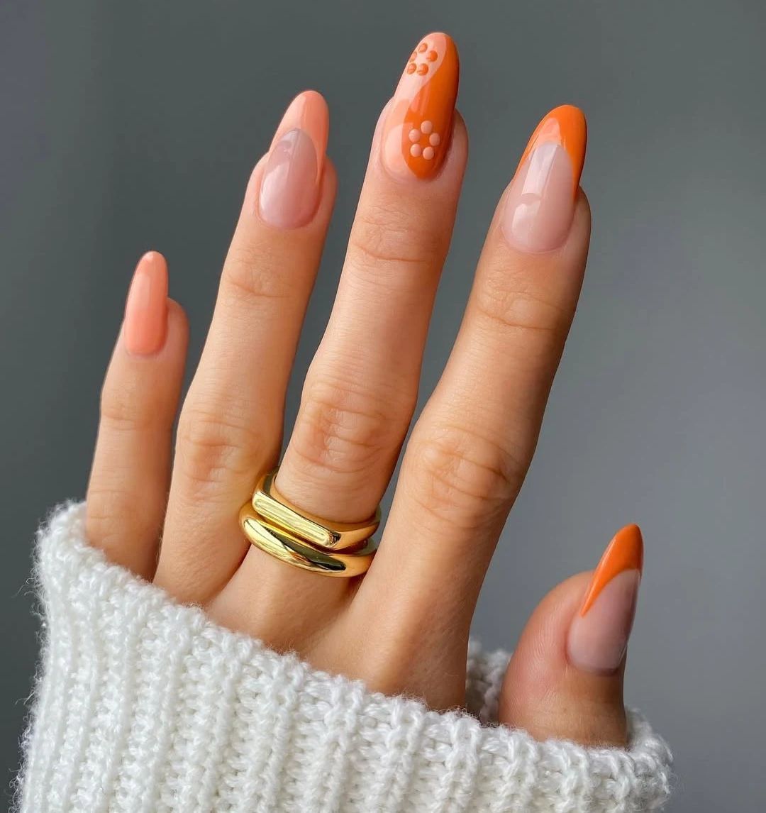 Soft Florals Meet Bold Orange Energy