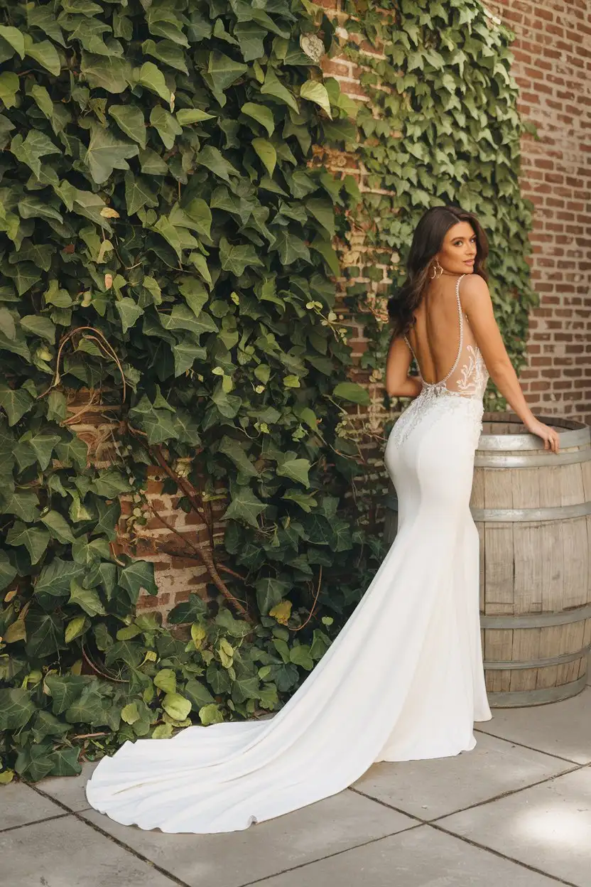 Urban Romance Low-Back Illusion Gowns Redefining Bridal Silhouettes