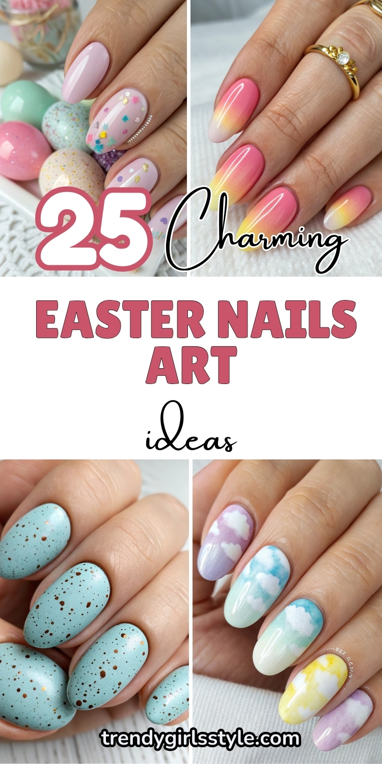 25 Charming Easter Nails Art Ideas For Cute And Chic Fingertips!