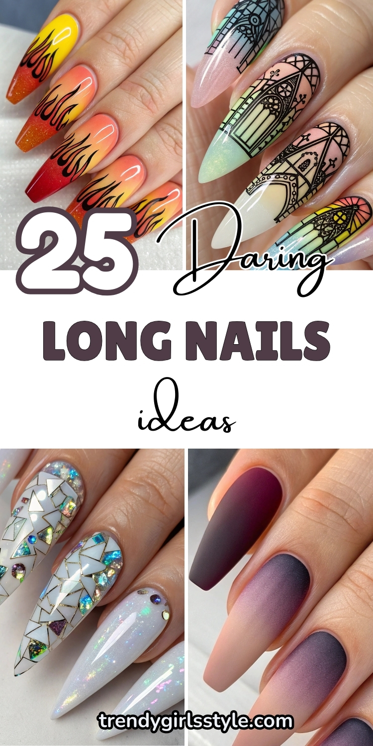 25 Daring Long Nails Ideas