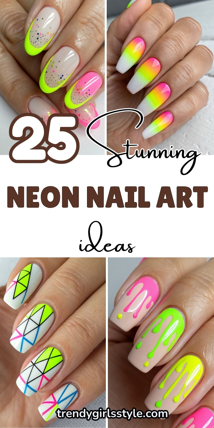 25 Stunning Neon Nail Art Ideas That Will Make Your Nails Glow Bright!