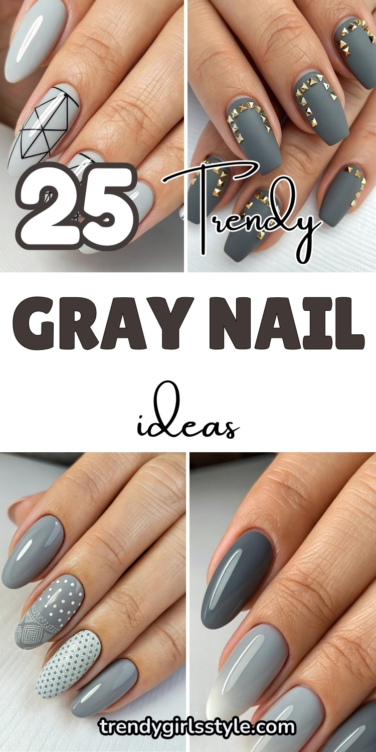 25 Trendy Gray Nail Design Ideas Perfect for Every Occasion