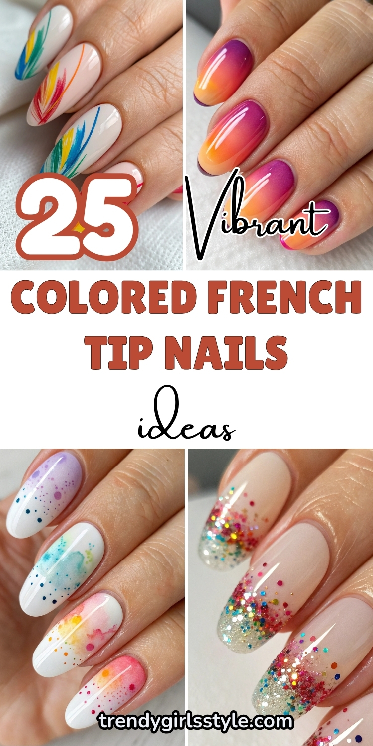 25 Vibrant Colored French Tip Nails Ideas to Nail Every Trend!