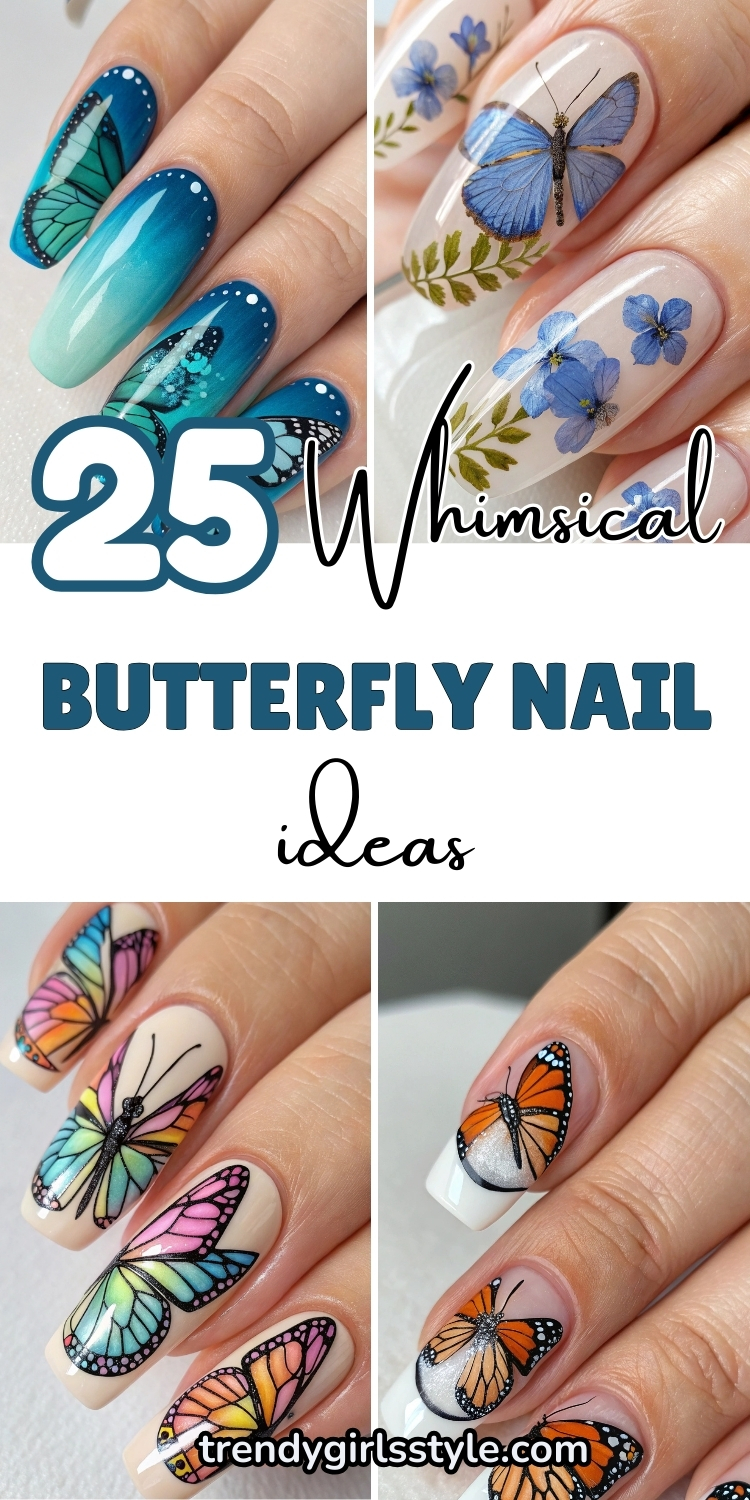25 Whimsical Butterfly Nail Ideas That Are Pure Nail Art Magic