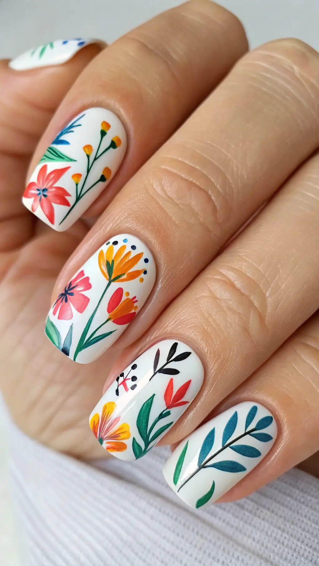 Abstract Floral Brushstrokes
