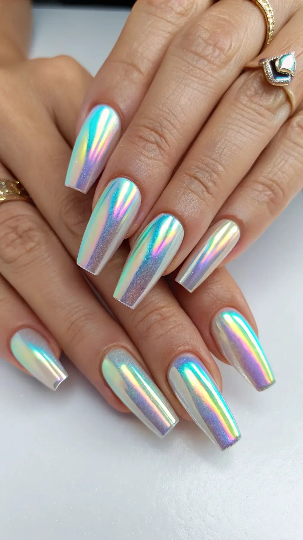 Holographic Chrome Ballerinas