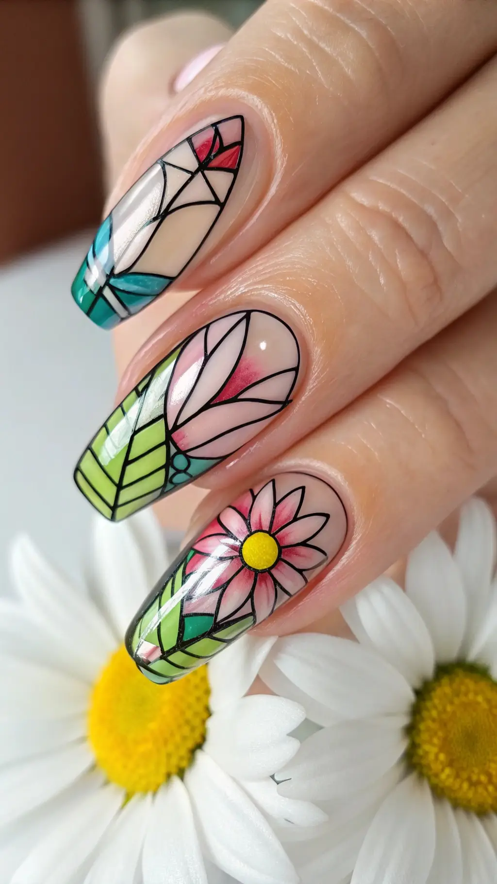 Stained Glass Flowers