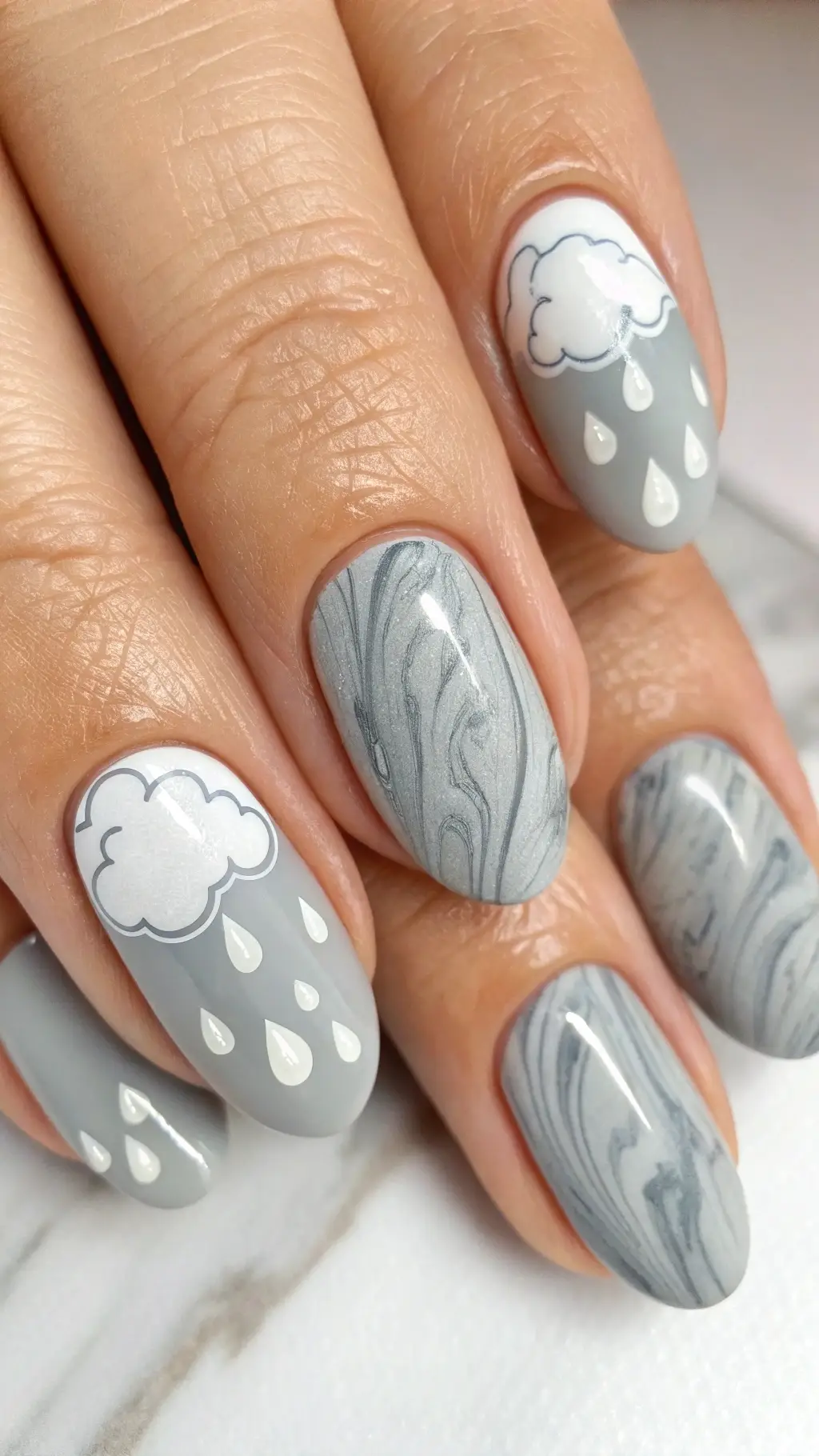 Whispering Cloud Marble