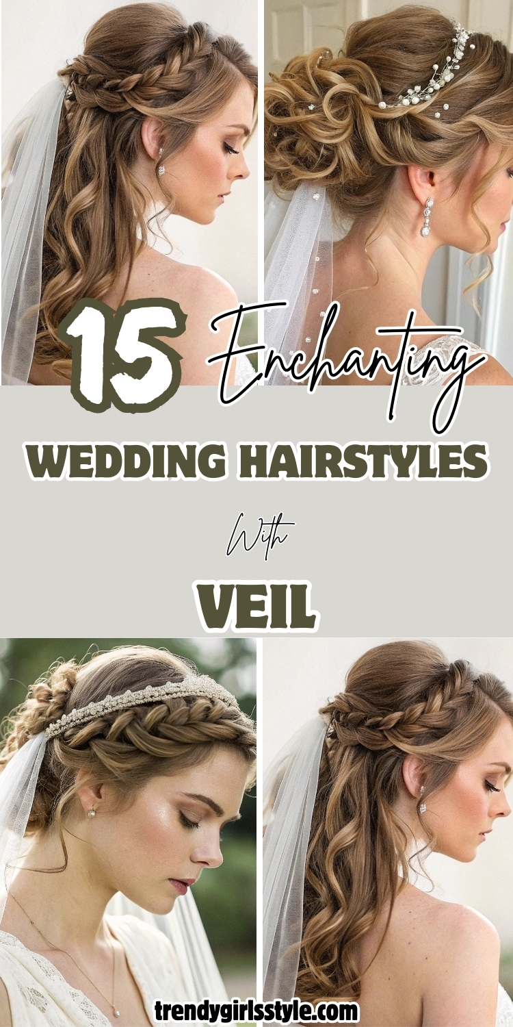 15 Enchanting Wedding Hairstyles With Veil