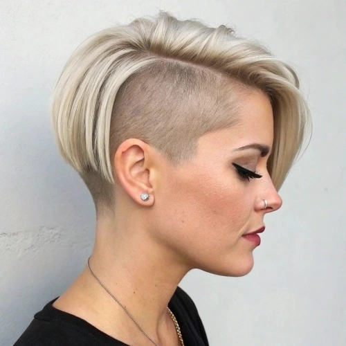 The Asymmetrical Bob with Shaved Side