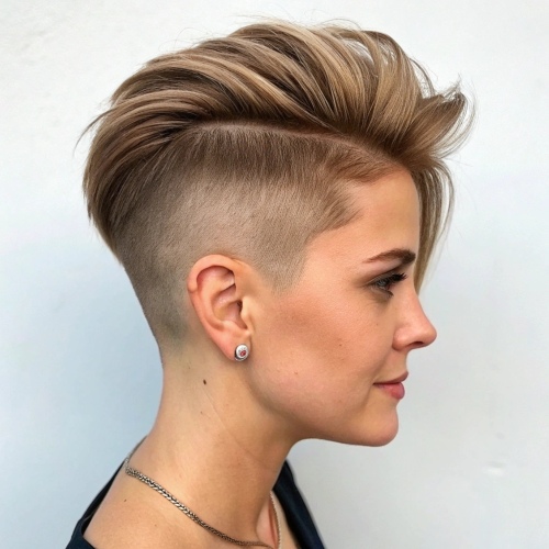 The Half Shaved Side with Layers