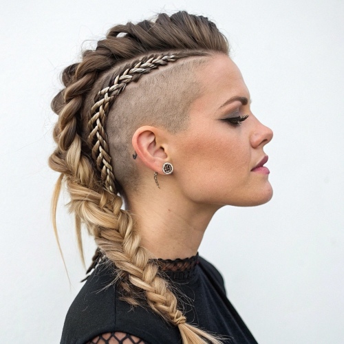 The Shaved Side with Braids