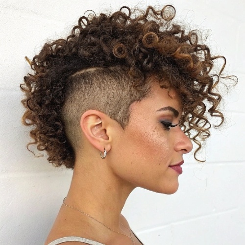 The Shaved Side with Curls