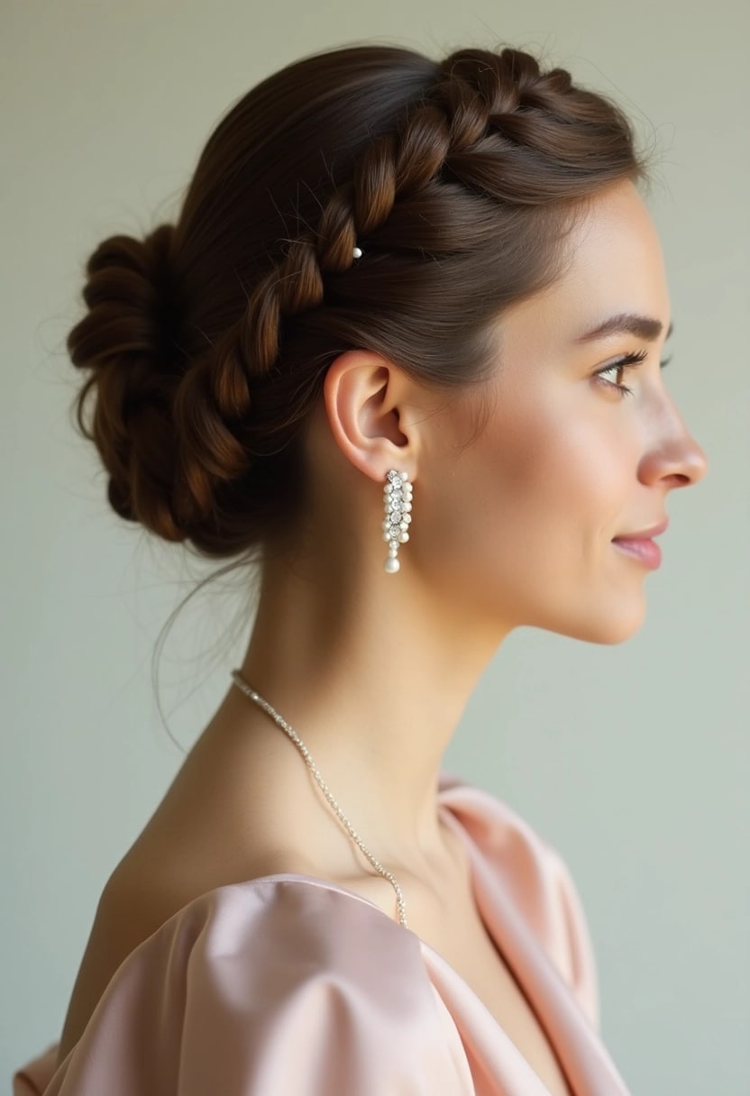 Braided Crown Updo