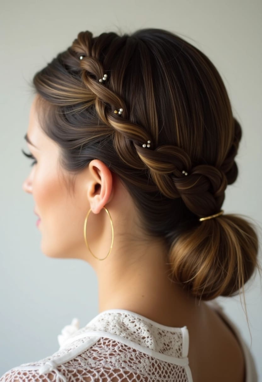 Sleek Braided Crown