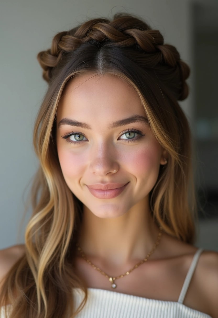 Twisted Crown Braid