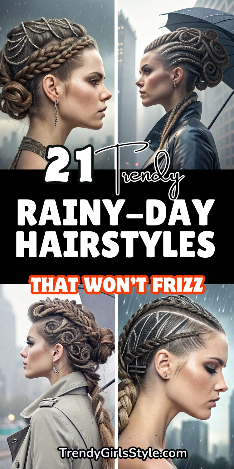 Trendy Rainy-Day Hairstyles That Won’t Frizz