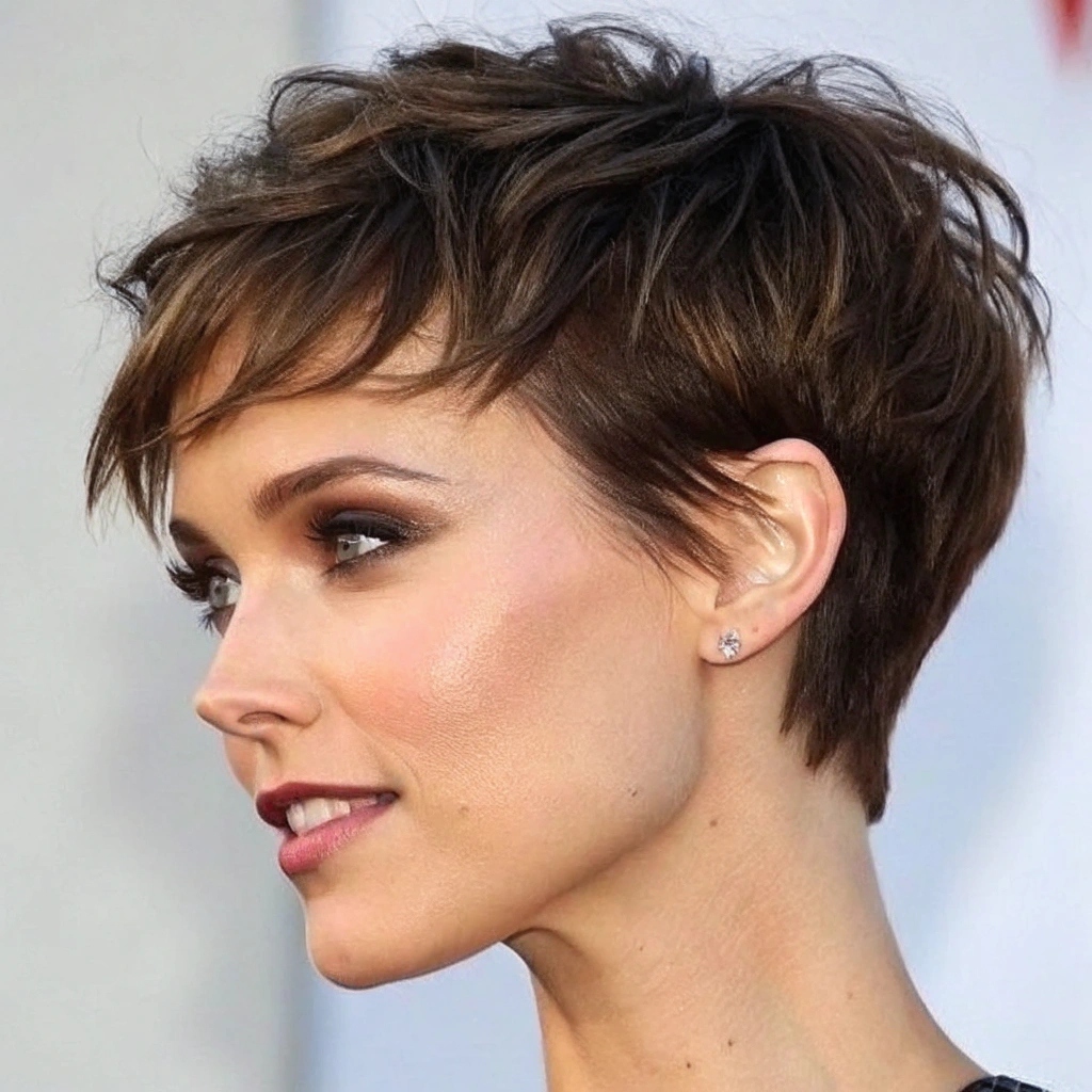 Choppy Bangs with a Pixie Cut