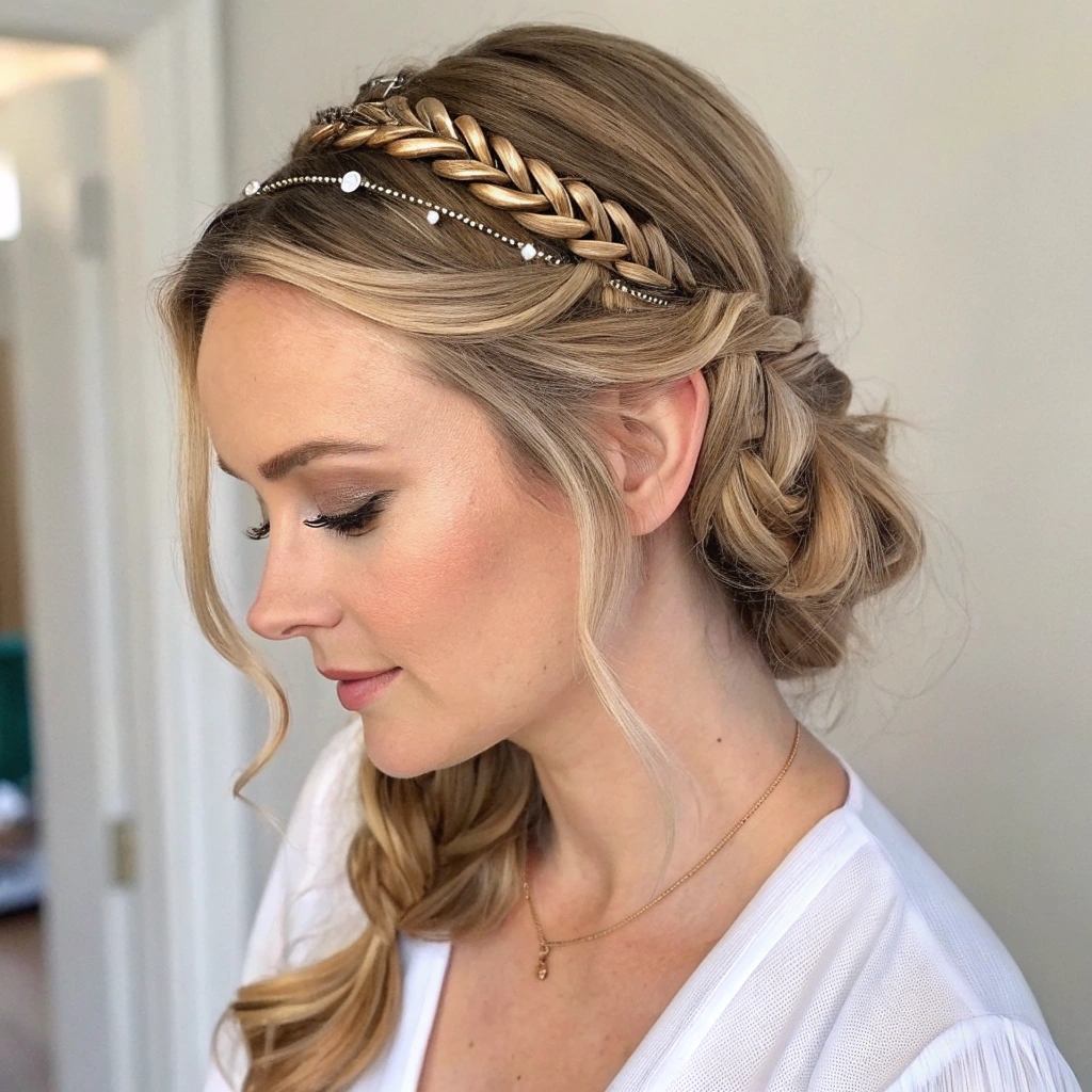 Crown Braid – Soft Yet Structured
