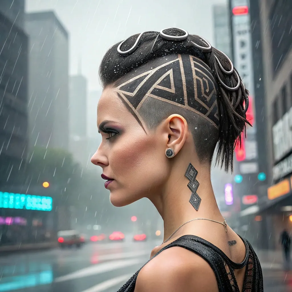 Edgy & Element-Proof Bold Hairstyles That Own the Rain