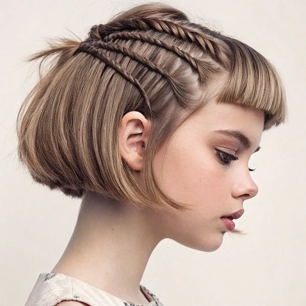 Elegant Brown Weave A Work Hairstyle Accessory for Subtle Professionalism