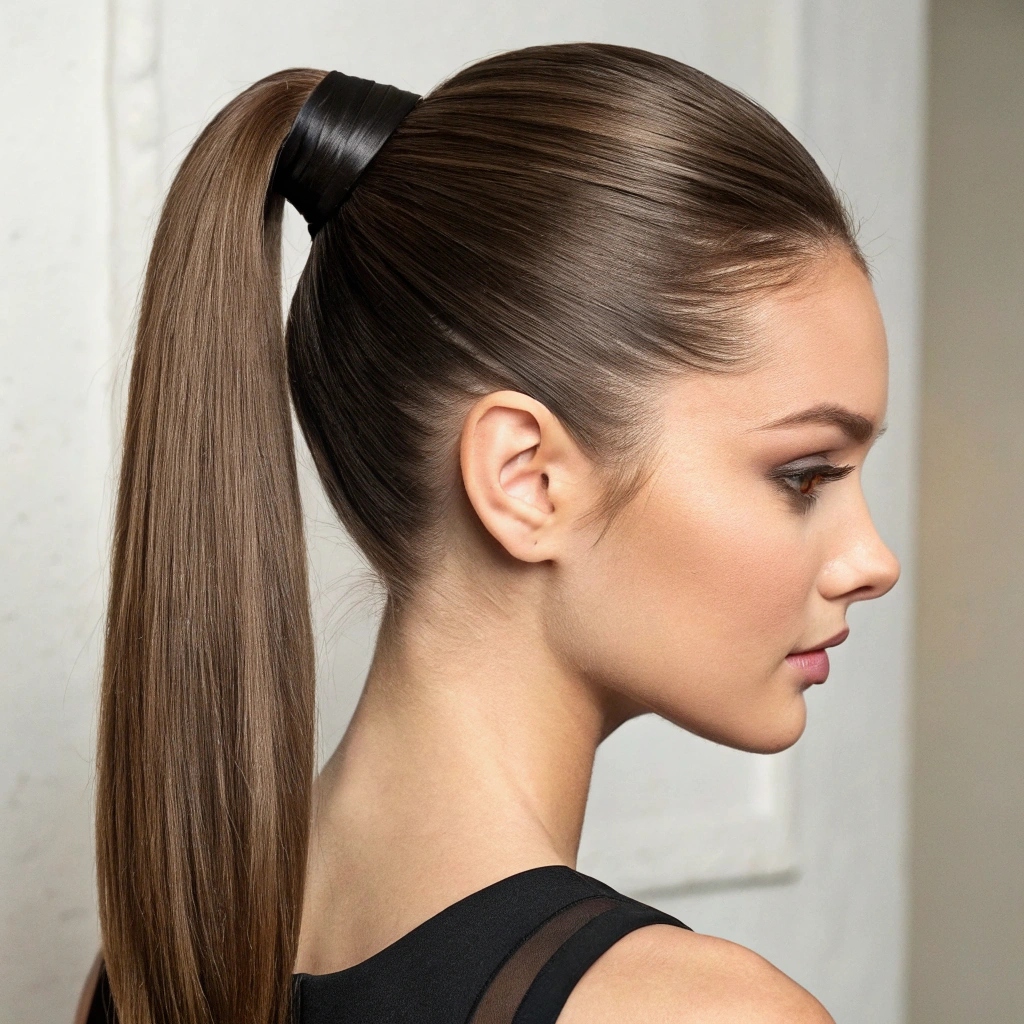 The Power Ponytail – Sharp and Modern
