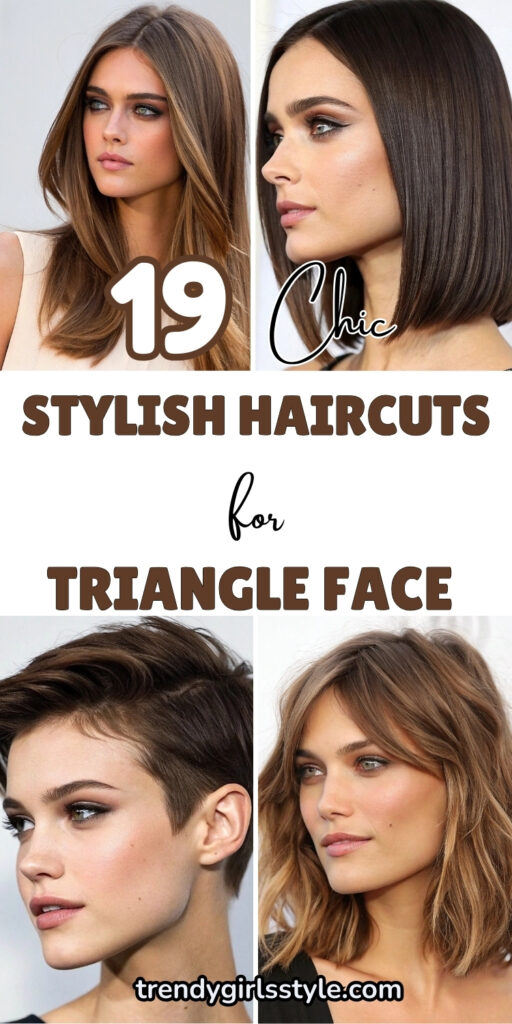 19 Chic Stylish Haircuts for Triangle Face