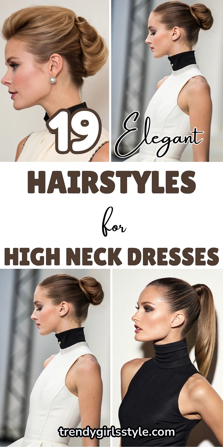 19 Elegant Hairstyles For High Neck Dresses