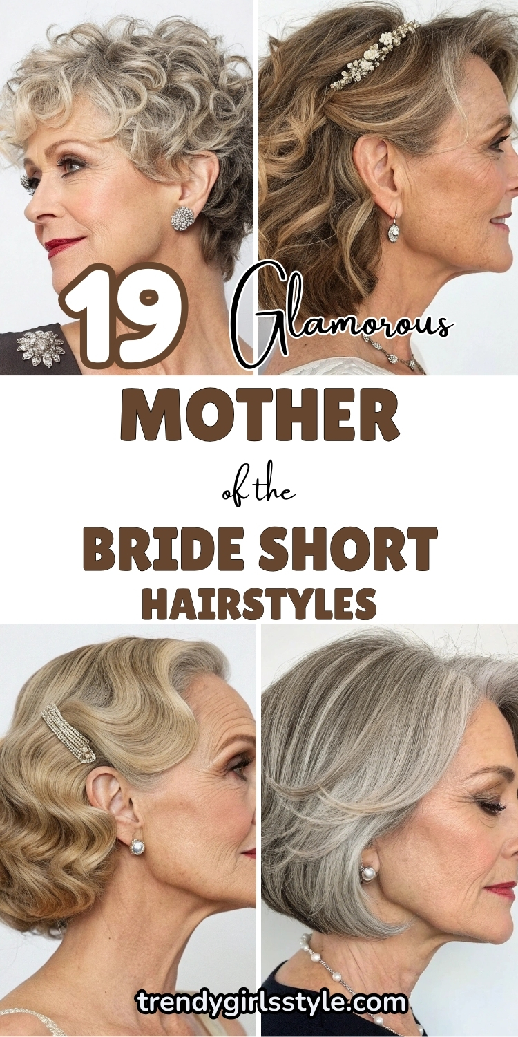 19 Glamorous Mother of the Bride Short Hairstyles