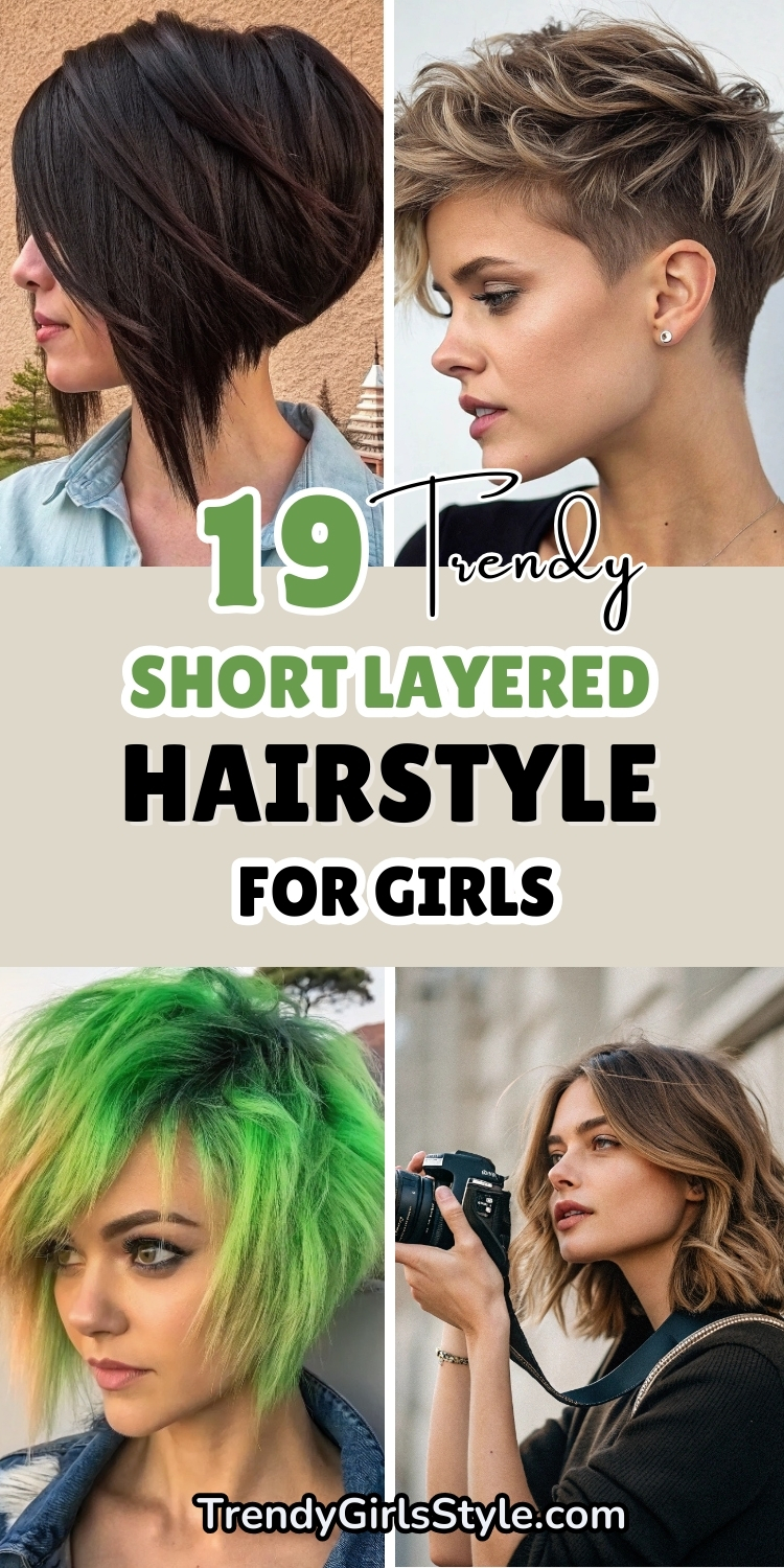 19 Trendy Short Layered Hairstyles For Girls