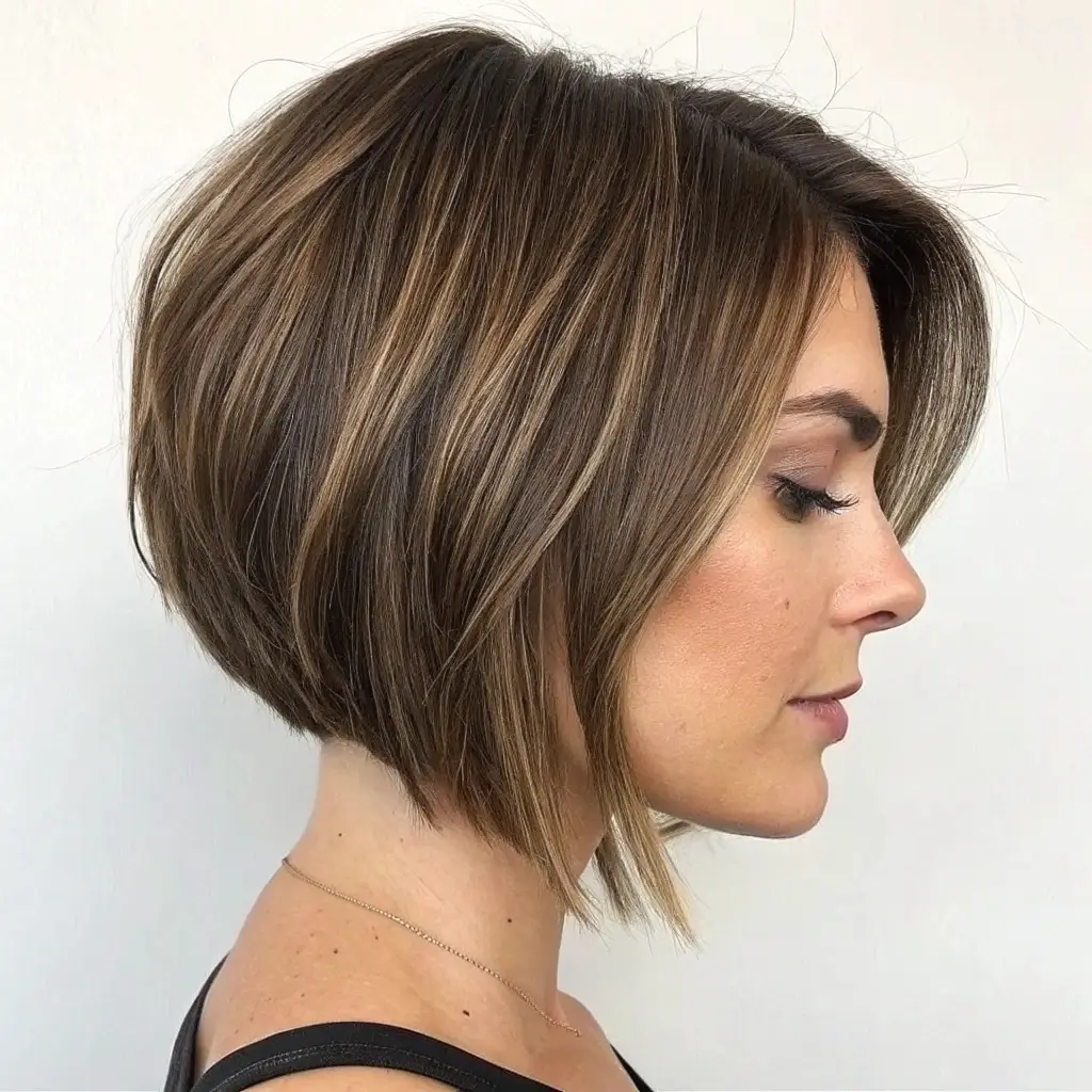 A-Line Bob with Soft Layers.